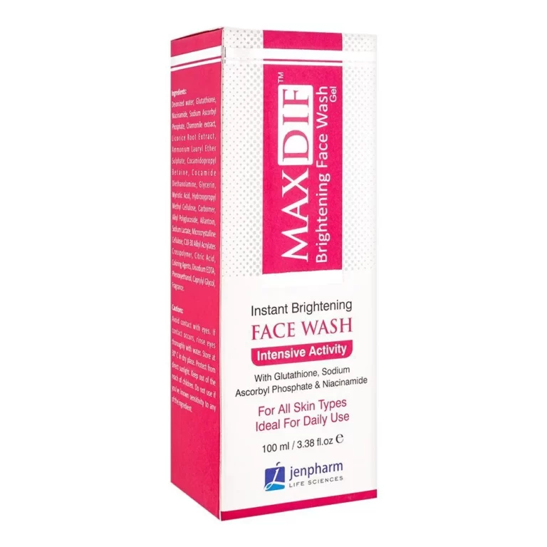 maxdif brightening face wash gel